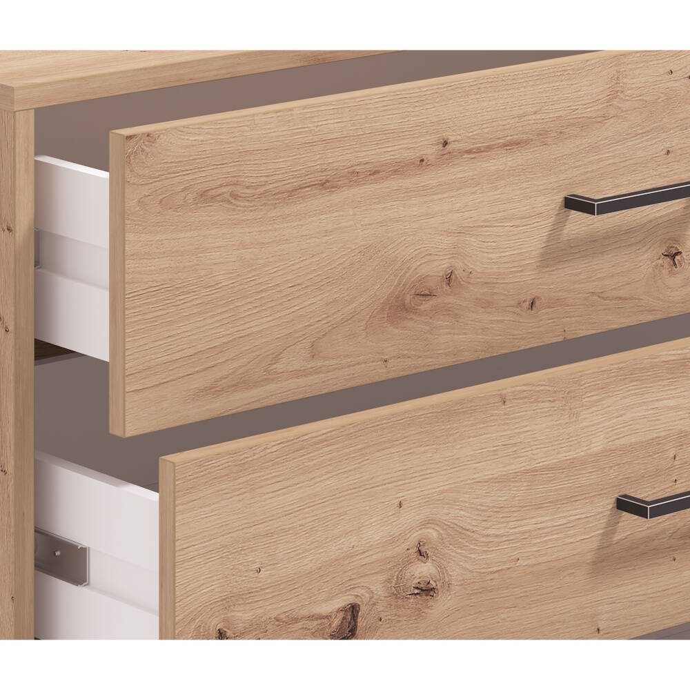 COMODA 4 CAJONES MOD. VIENA C/ ROBLE ARTISAN - Imagen 4