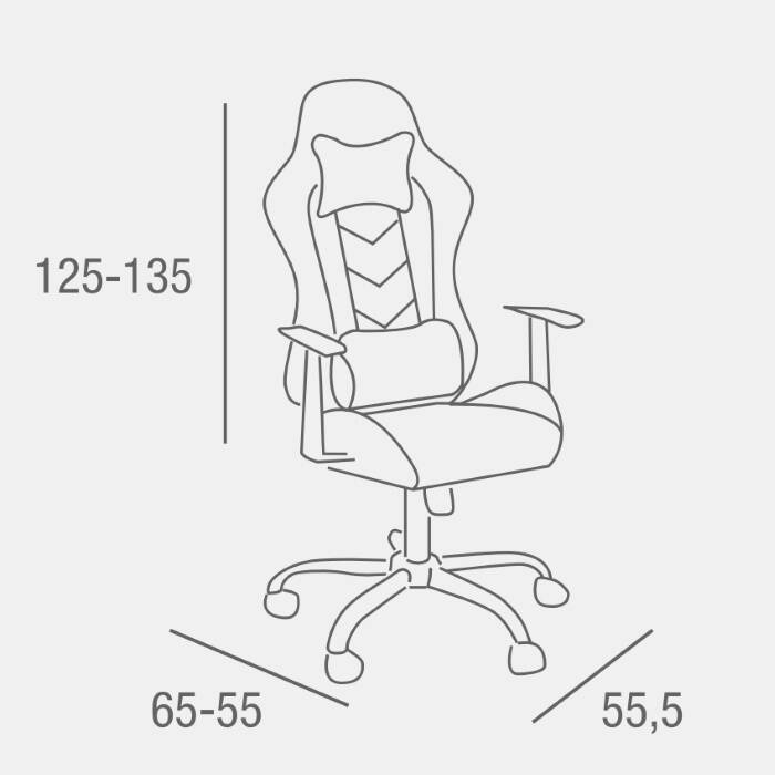 SILLA OFICINA MOD. XTREME C/ ROJO-NEGRO - Imagen 2