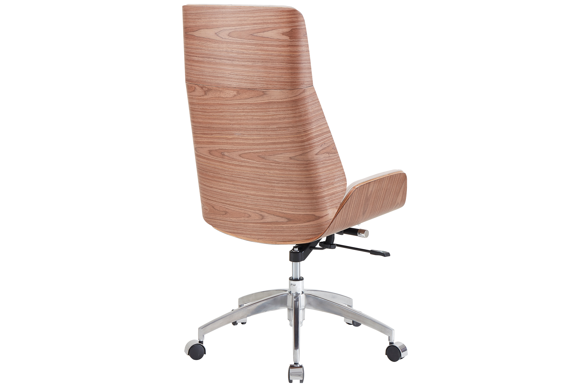 SILLON GIRATORIO ULRICH SIMIL PIEL BLANCO CREMA. - Imagen 3