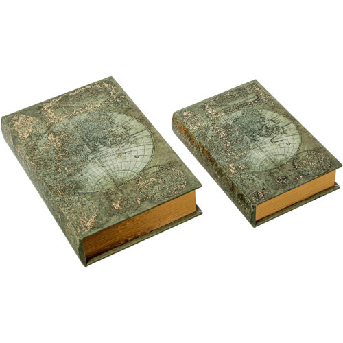 SET 2 CAJAS LIBRO DECORADAS
