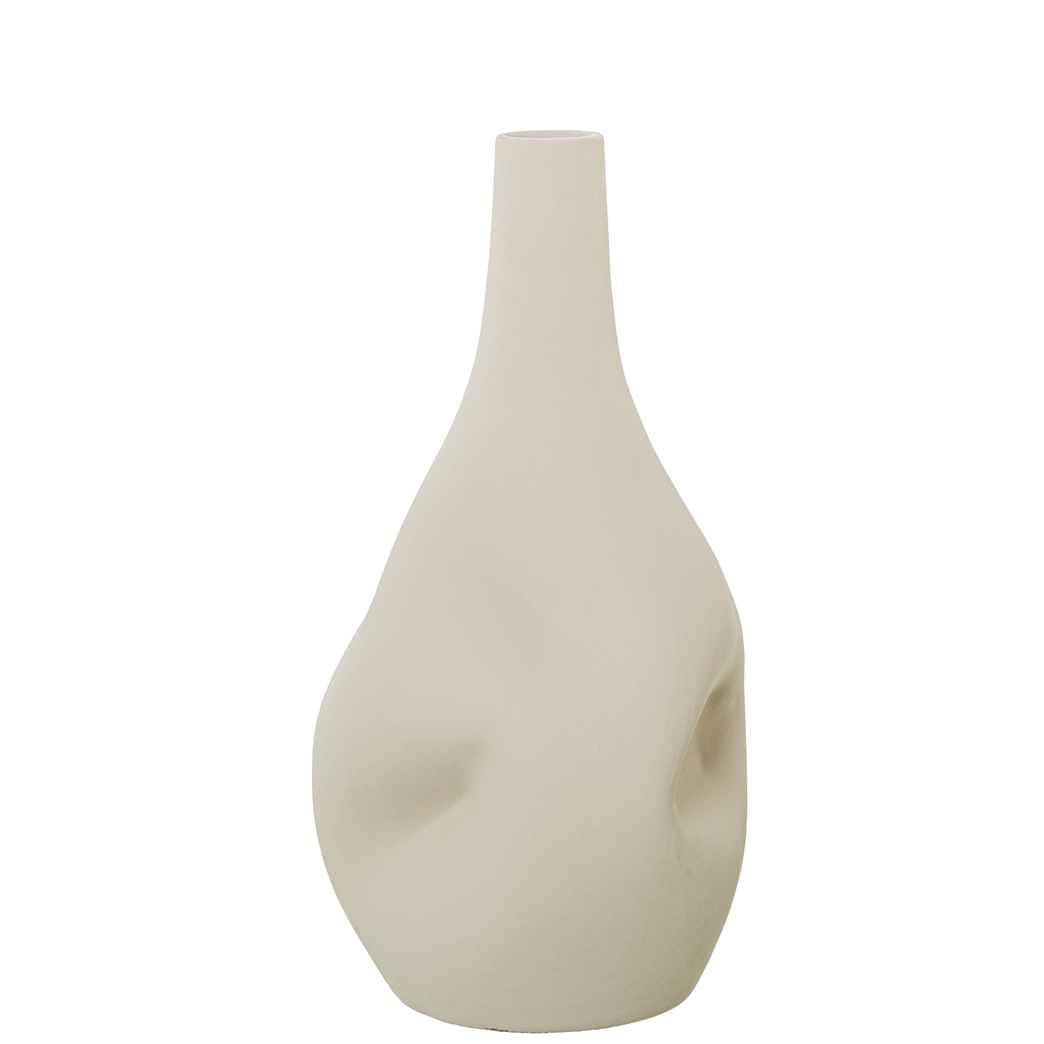 JARRON CERAMICA 38CM BEIGECM BEIGE