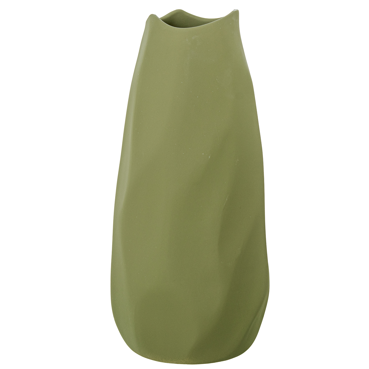 JARRON CERAMICA IMPERMEABLE 36CM VERDE