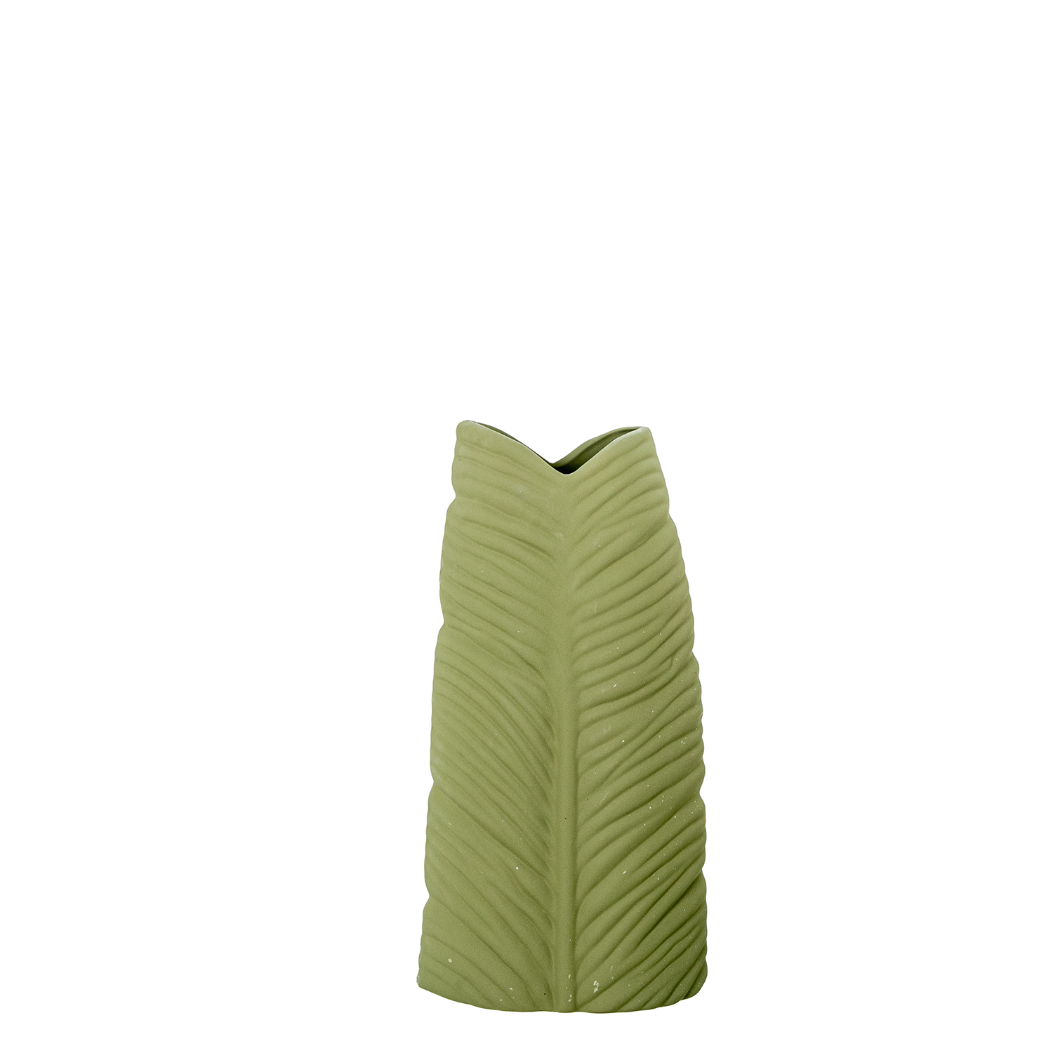 JARRON CERAMICA IMPERMEABLE 40CM VERDE