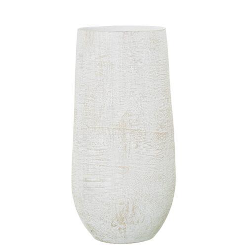 JARRON CERAMICA 50CM BLANCO/BE