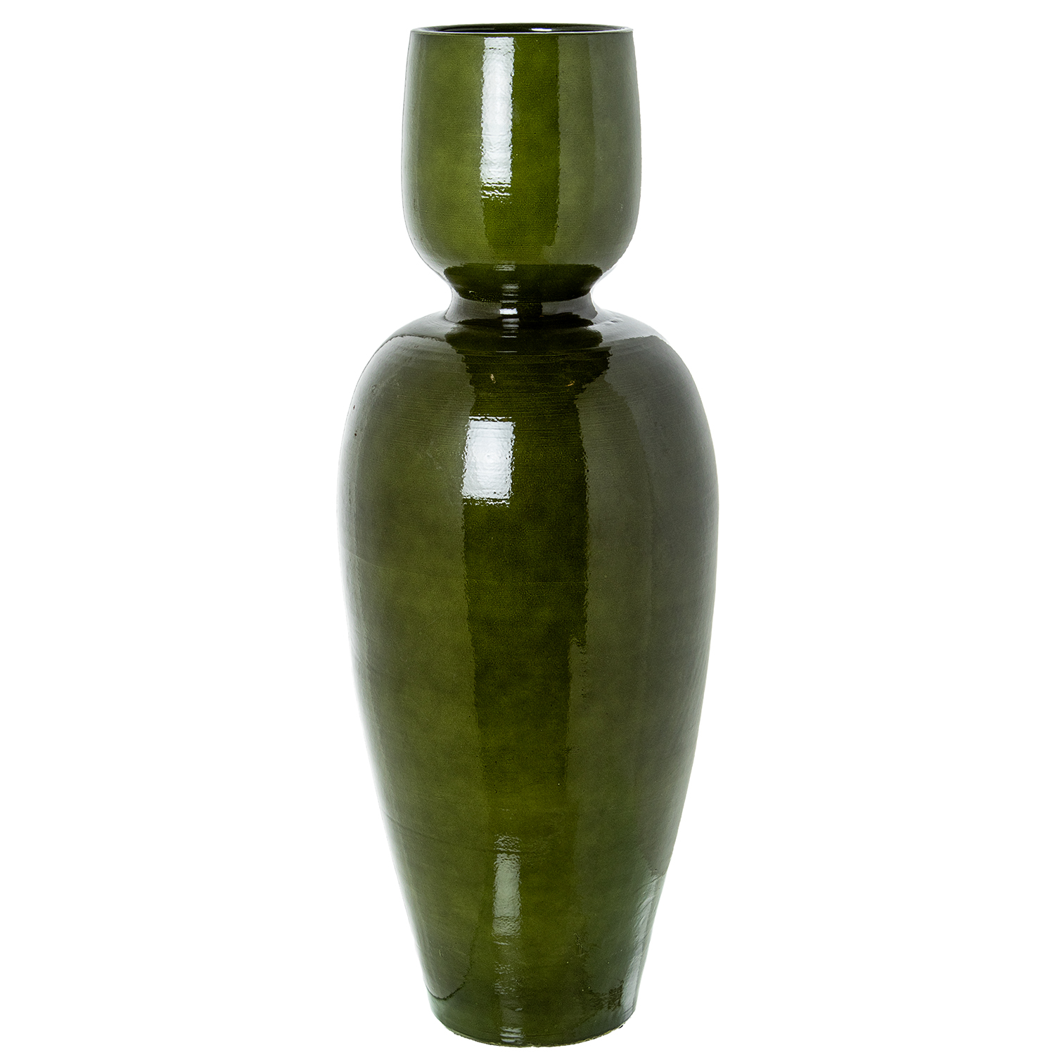 JARRON CERAMICA 80CM VERDE BRIA
