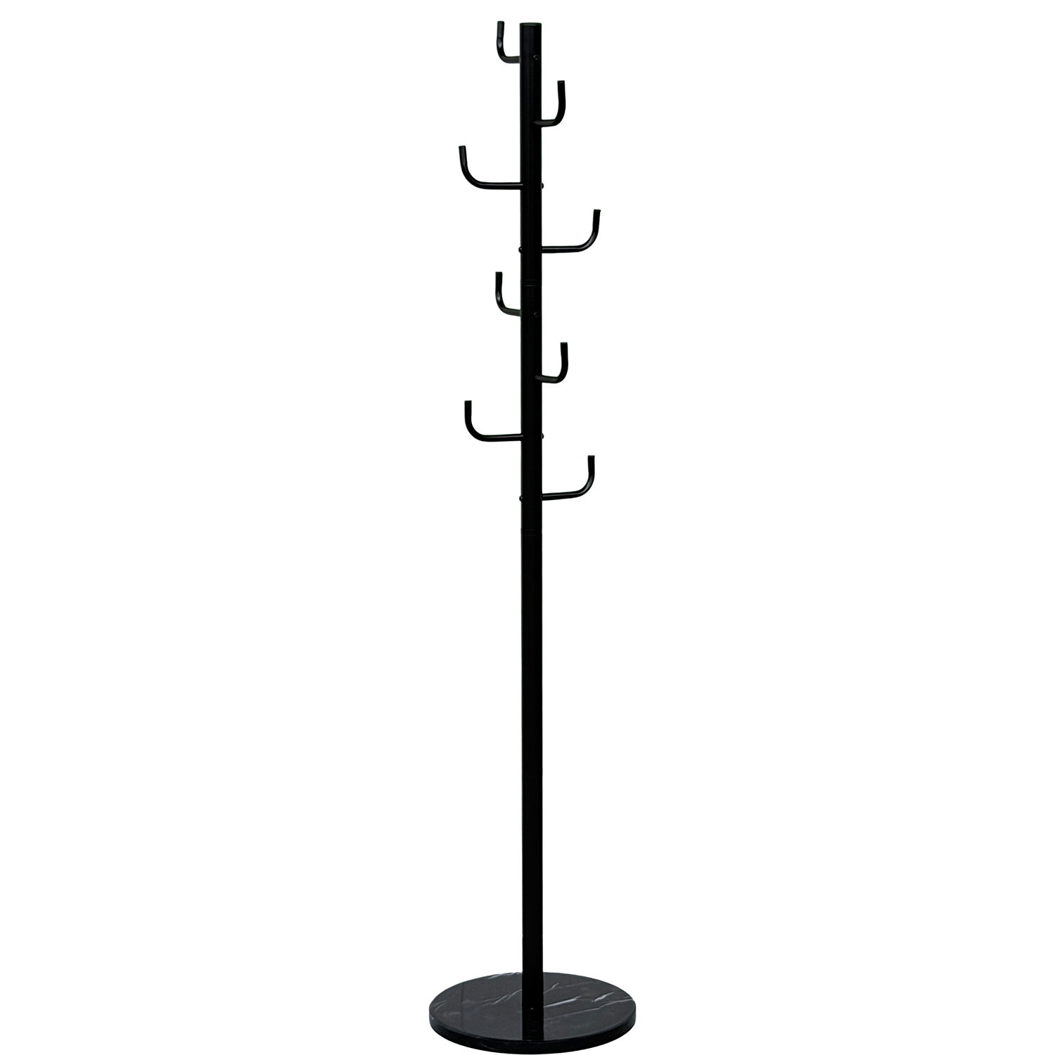 PERCHERO METAL NEGRO BASE MARMMOL