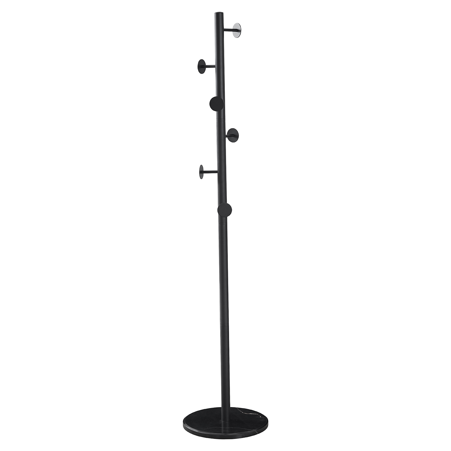 PERCHERO METAL NEGRO BASE MARMMOL