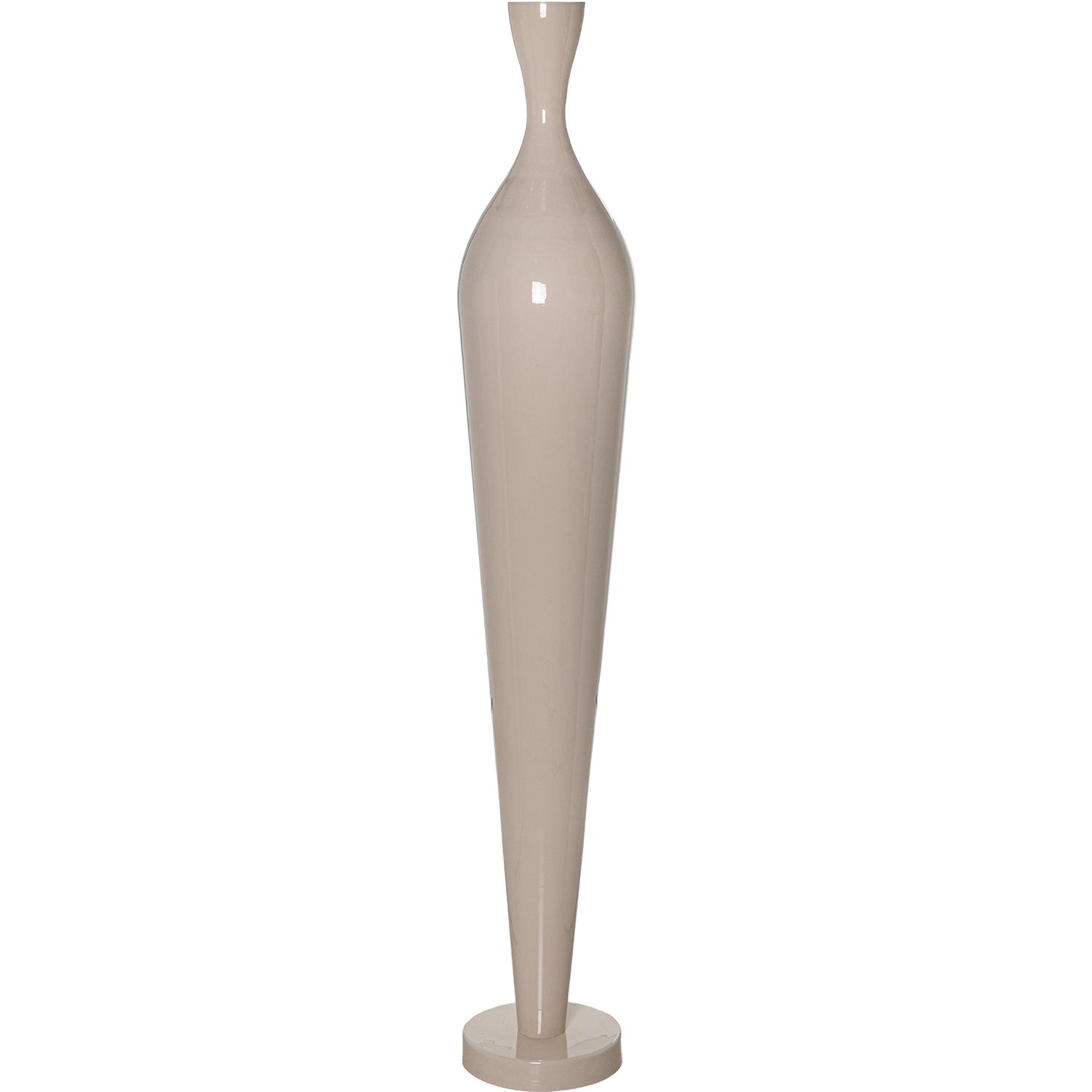 JARRÓN METAL 168CM BEIGE BRILLBEIGE BRILLO