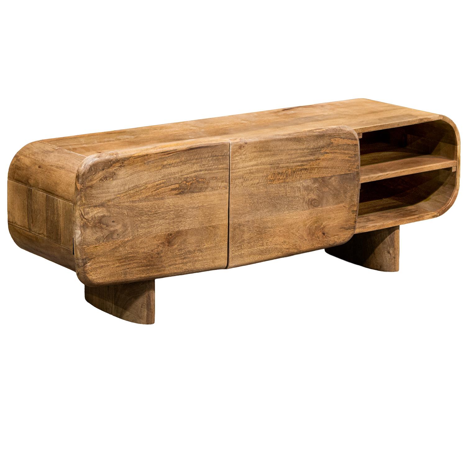 MUEBLE TV MADERA MANGO 2 PUERT44, REQUIERE MONTAJE
