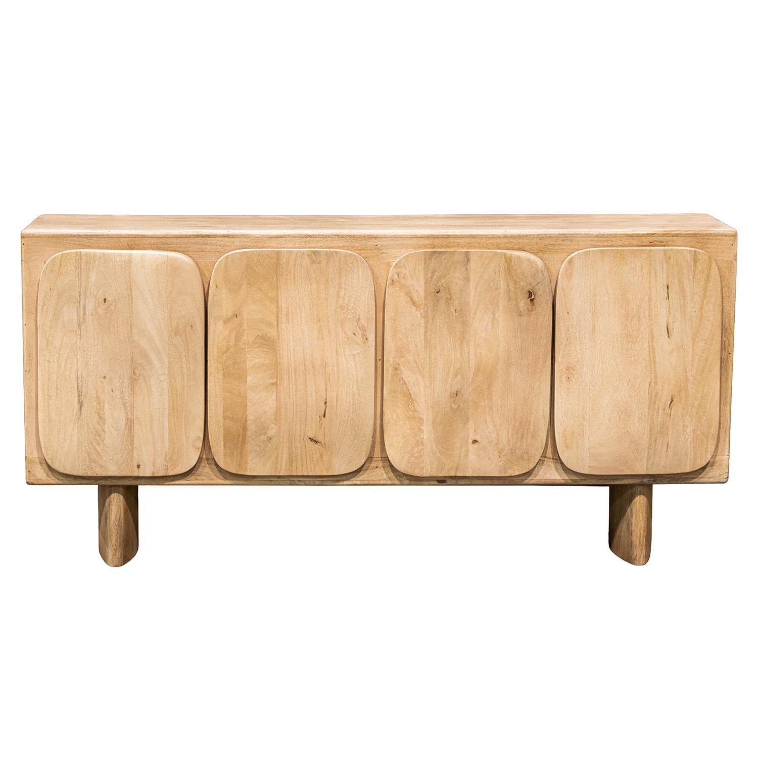 APARADOR MADERA MANGO 4 PUERTA PUERTAS, MONTAJE SOLO PATAS