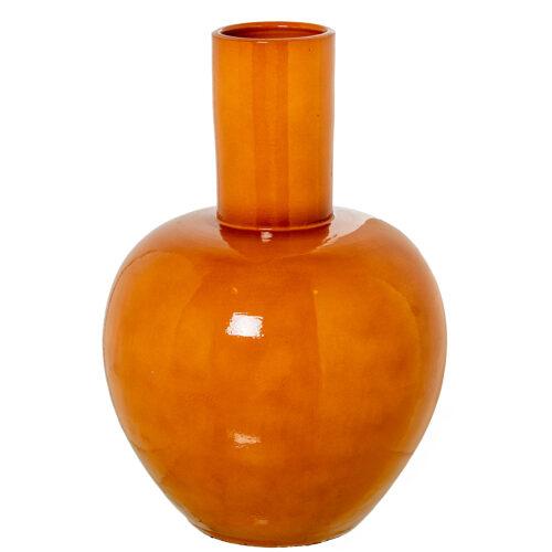 JARRÓN CERÁMICA 50CM MOSTAZA BRILLO