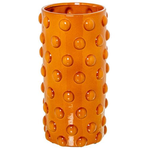JARRÓN CERÁMICA 40CM MOSTAZA BRILLO