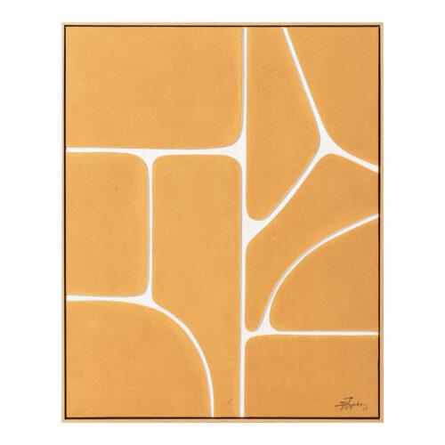 CUADRO LIENZO IMPRESO ABSTRACT40% PINTADO A MANO