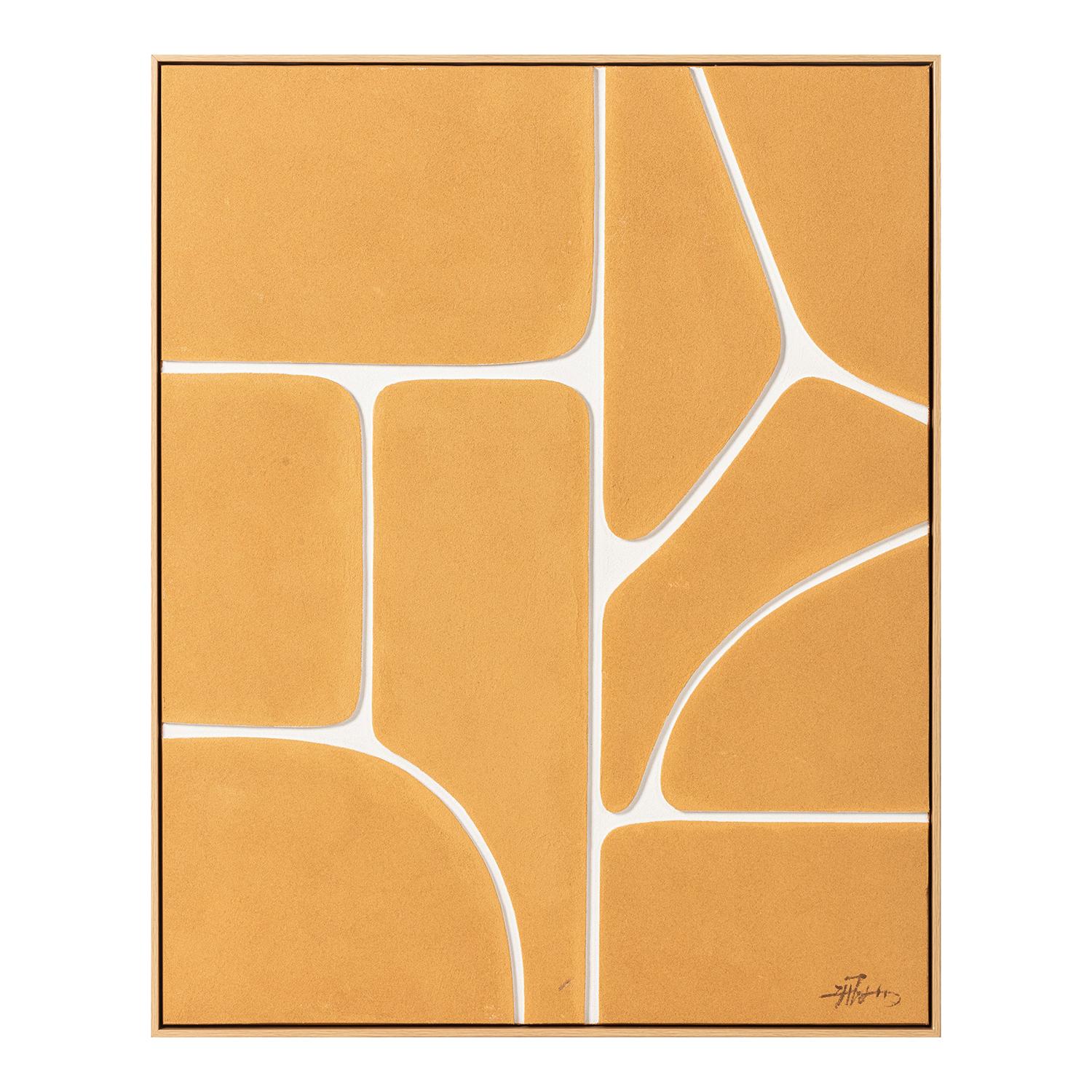 CUADRO LIENZO IMPRESO ABSTRACT40% PINTADO A MANO
