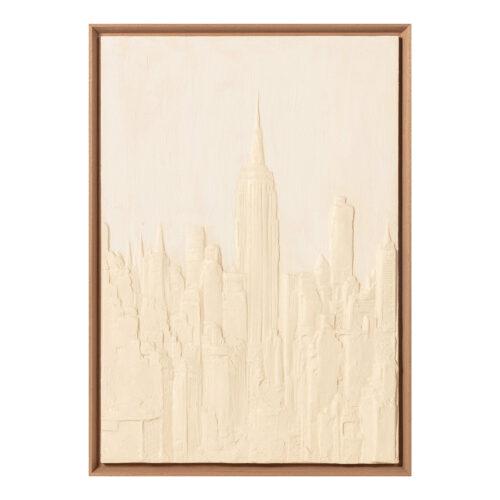 CUADRO LIENZO IMPRESO ABSTRACTO CON RELIEVE