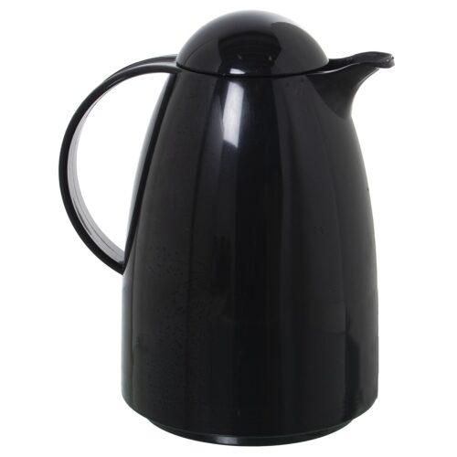 JARRA TERMO NEGRO POLIPROPILENNO VIDRIO 1L, LIBRE DE BPA