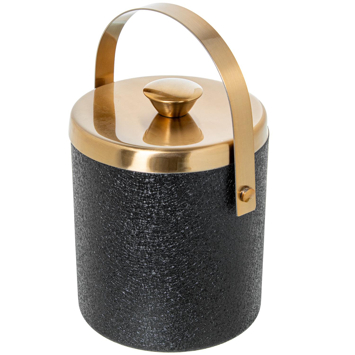 CUBITERA C/TAPA ACERO INOX. ORUBIERTA NEGRA