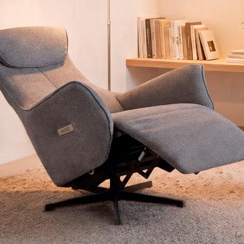 SILLON RELAX ELECTRICO ZERO GRAVITY TEJIDO LEO GRIS