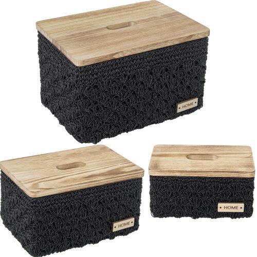 SET 3 CAJAS ALMACENAMIENTO TELLA BLANCA