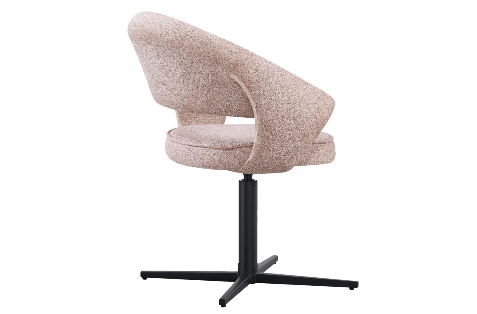 SILLA DE COMEDOR GIRATORIA STUTTGART TEJIDO LEO BEIGE - Imagen 3