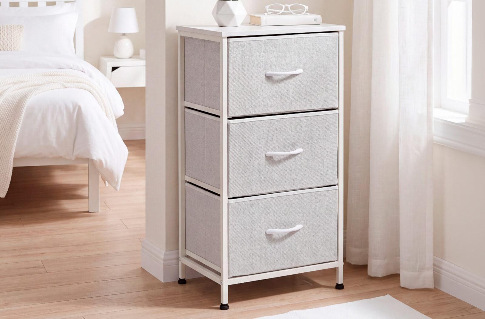 ORGANIZADOR METALICO 3 CUBOS 40 x 30 CM BLANCO.