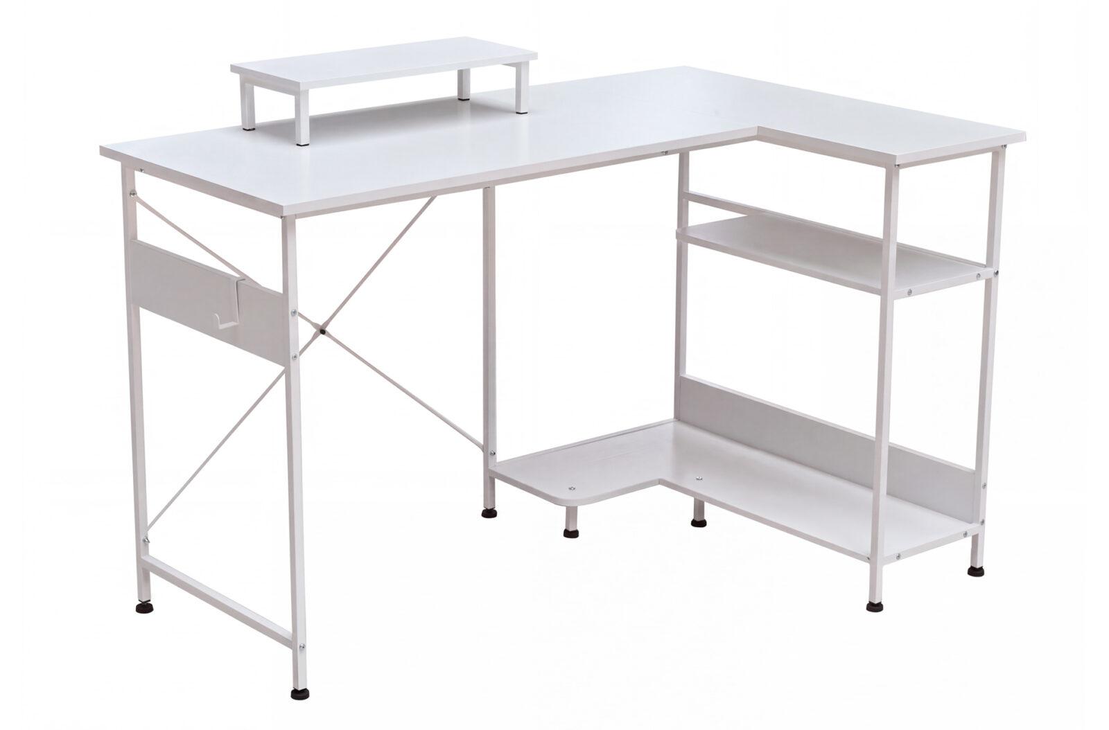 MESA ESTUDIO MULTIRACK 120 X 50 - 80 CM BLANCO - Imagen 2
