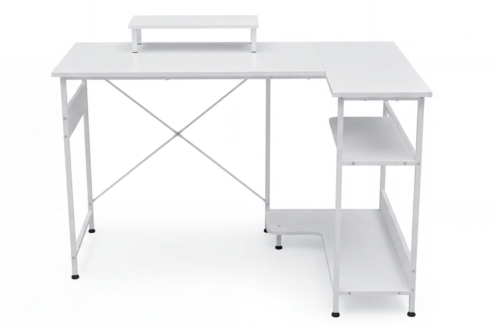 MESA ESTUDIO MULTIRACK 120 X 50 - 80 CM BLANCO - Imagen 3