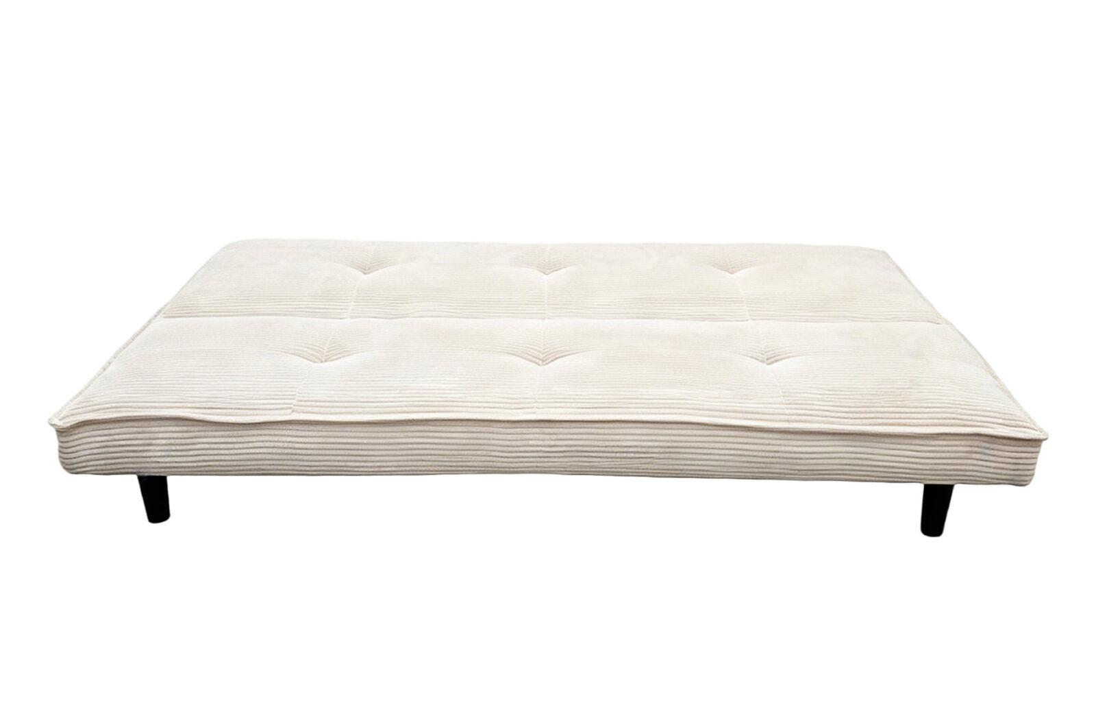 SOFA CAMA FLASH 105 x 180 CM CORDUROY CREMA - Imagen 5