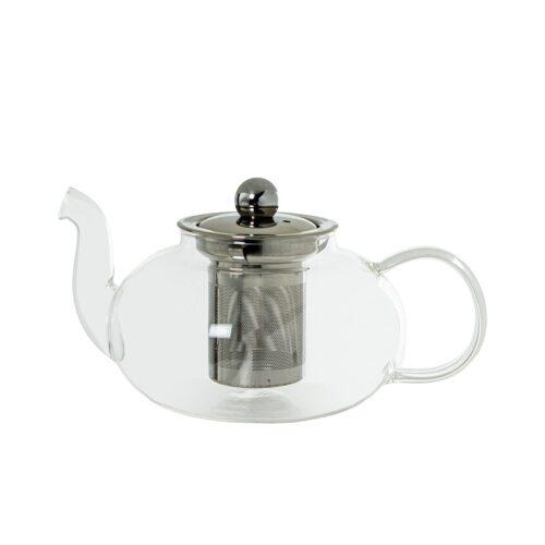 TETERA CRISTAL BOROSILICATO C/FILTRO ACERO DORADO 800ML