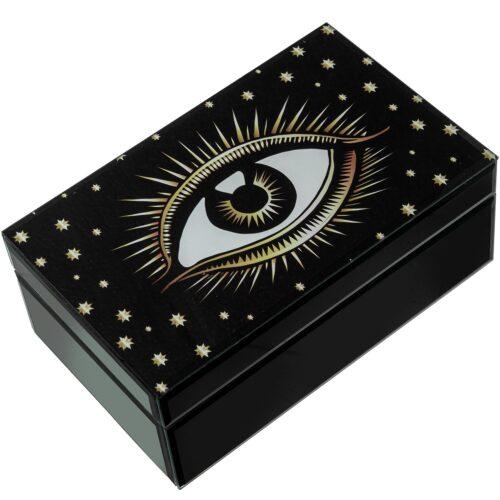 JOYERO CRISTAL NEGRO OJO
