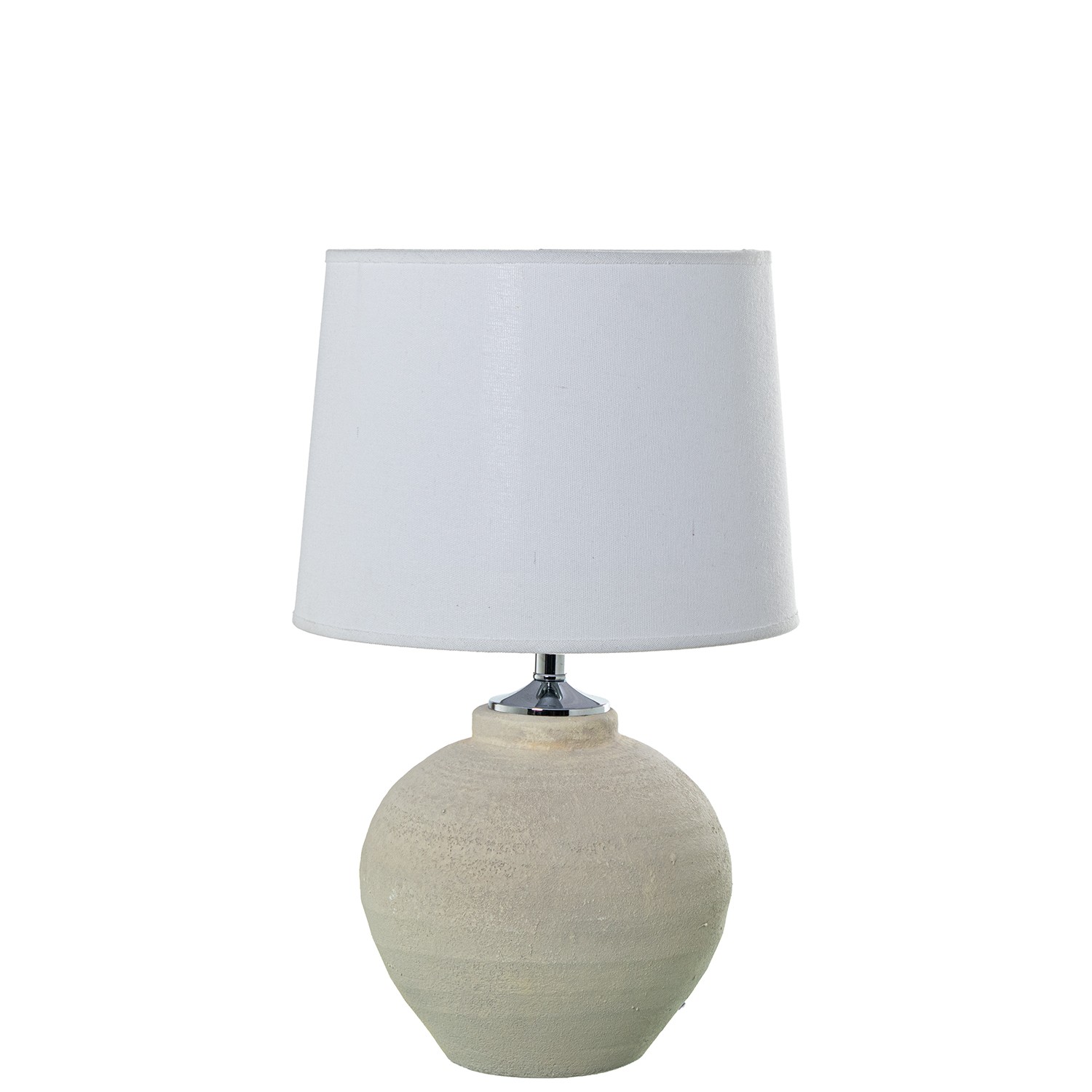 LÁMPARA SOBREMESA CERÁMICA CREMA +97756 1XE27 MAX.40W NO INC