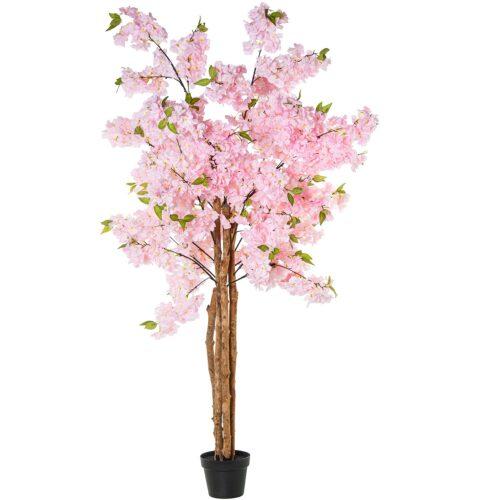 PLANTA ARTIFICIAL CEREZO 180 C80 CM ROSA