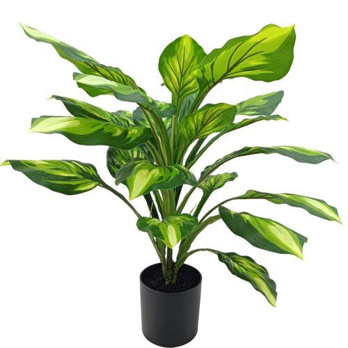 PLANTA ARTIFICIAL AGLAONEMA 70 CM 11 HOJAS