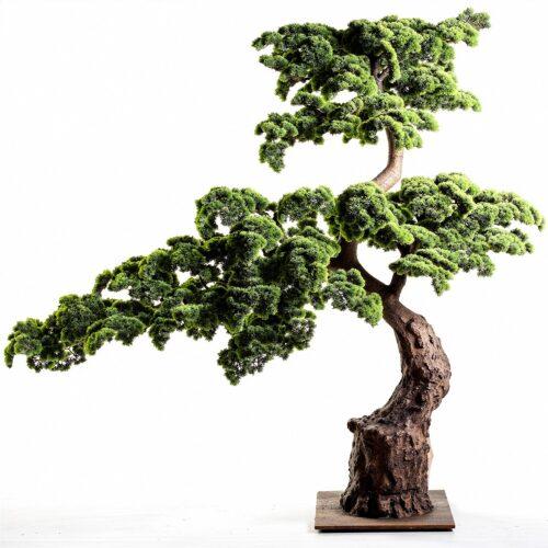 BONSAI PINO ARTIFICIAL 220CM PCM PE+PVC C/MACETA CERÁMICA