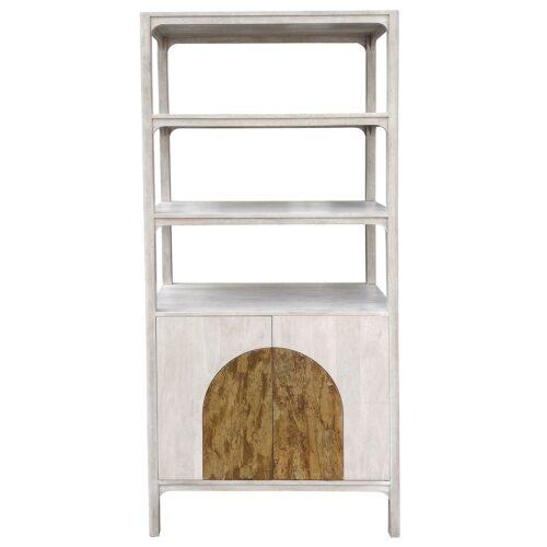 ESTANTERIA MADERA MANGO C/PIED C/4 PUERTAS