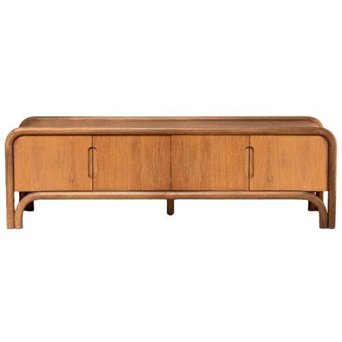 MUEBLE TV MADERA MANGO C/4 PUENTES 2 PUERTAS