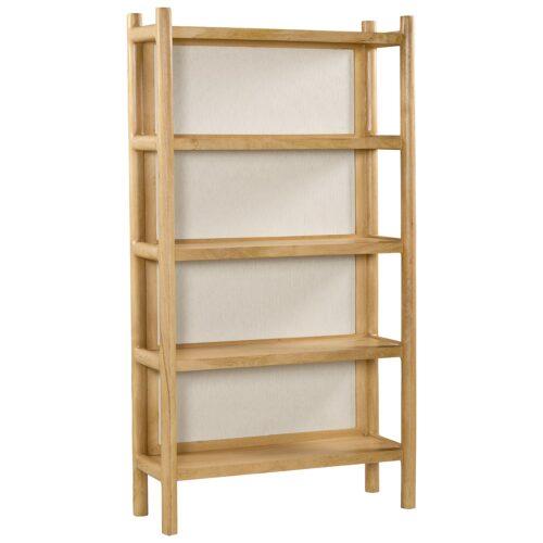 LIBRERÍA MADERA MANGO/BAMBÚ 5PUERTAS +91998, MONTAJE PATAS