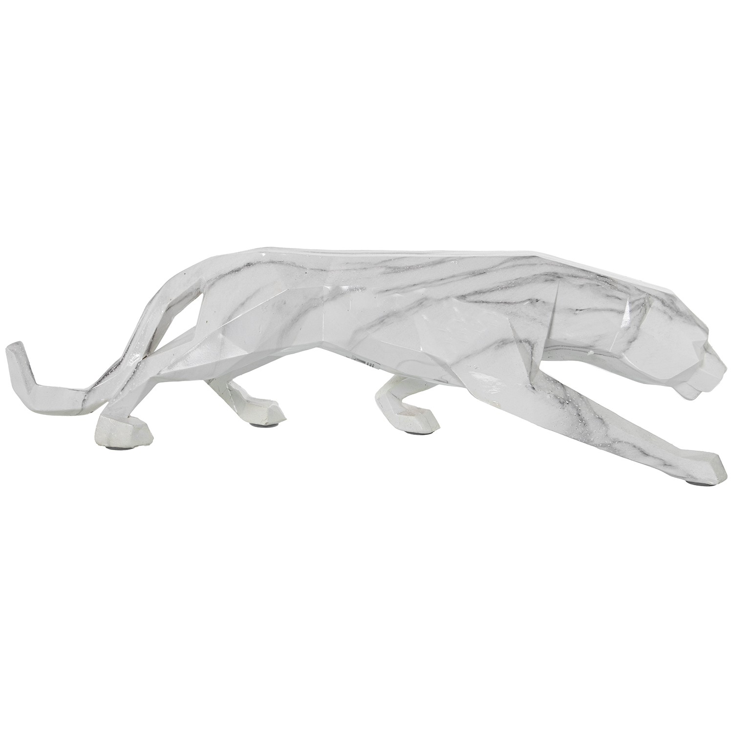 FIGURA RESINA PANTERA ORIGAMIRRÓN CLARO