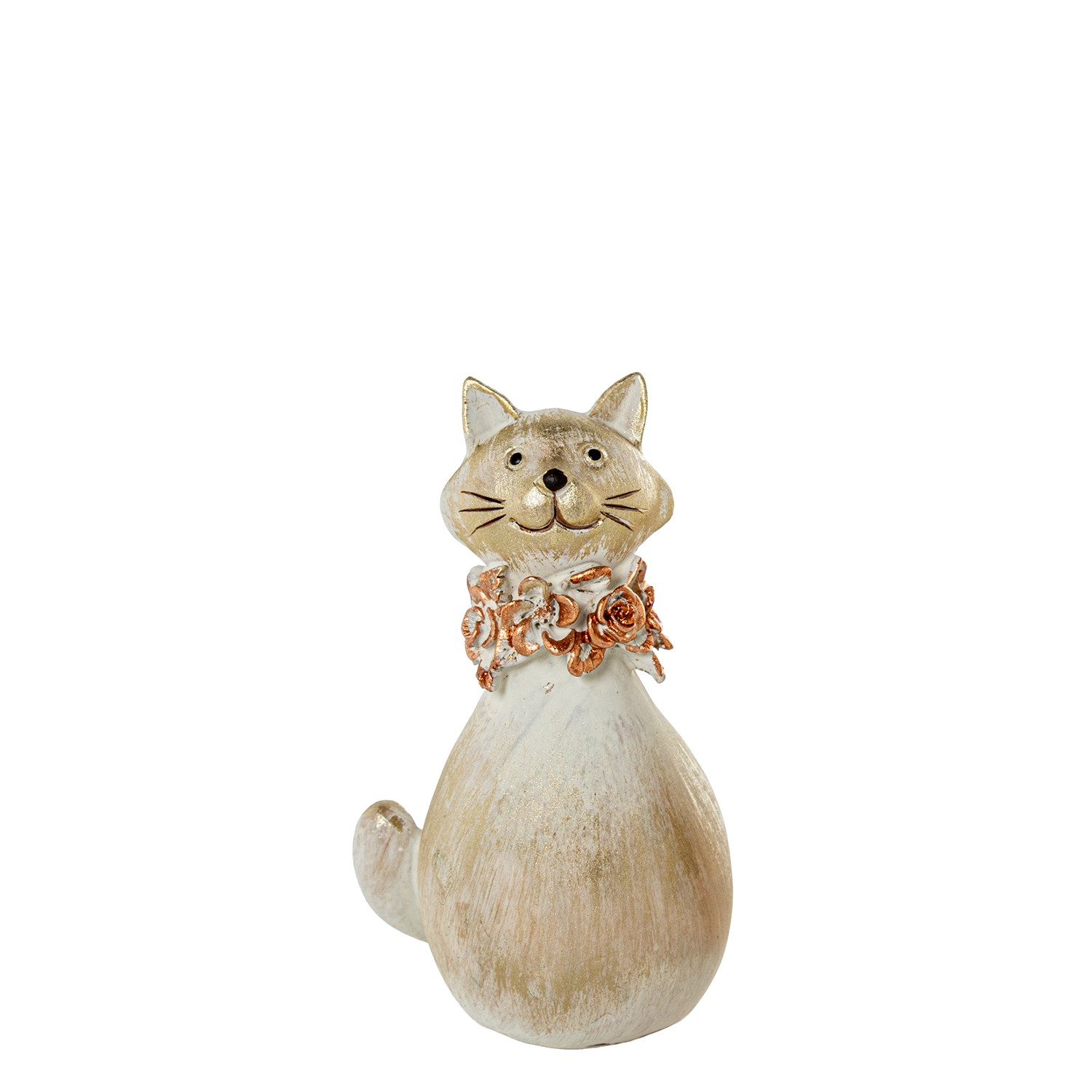 FIGURA RESINA GATO BLANCA/DORA