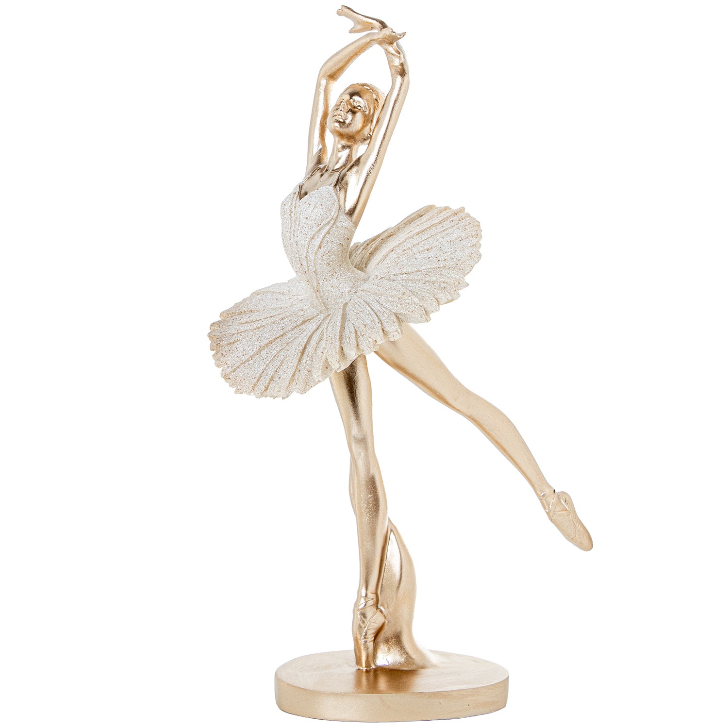 FIGURA RESINA BAILARINA BEIGE/BEIGE