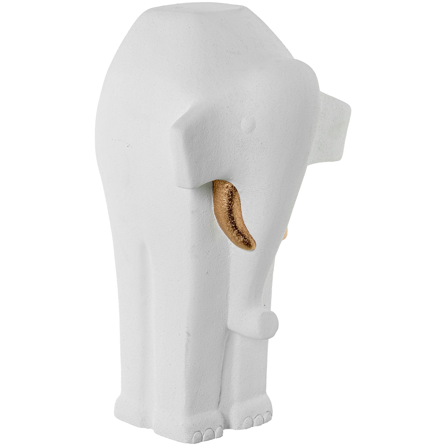 FIGURA CERÁMICA ELEFANTE 46CMREMA/ORO