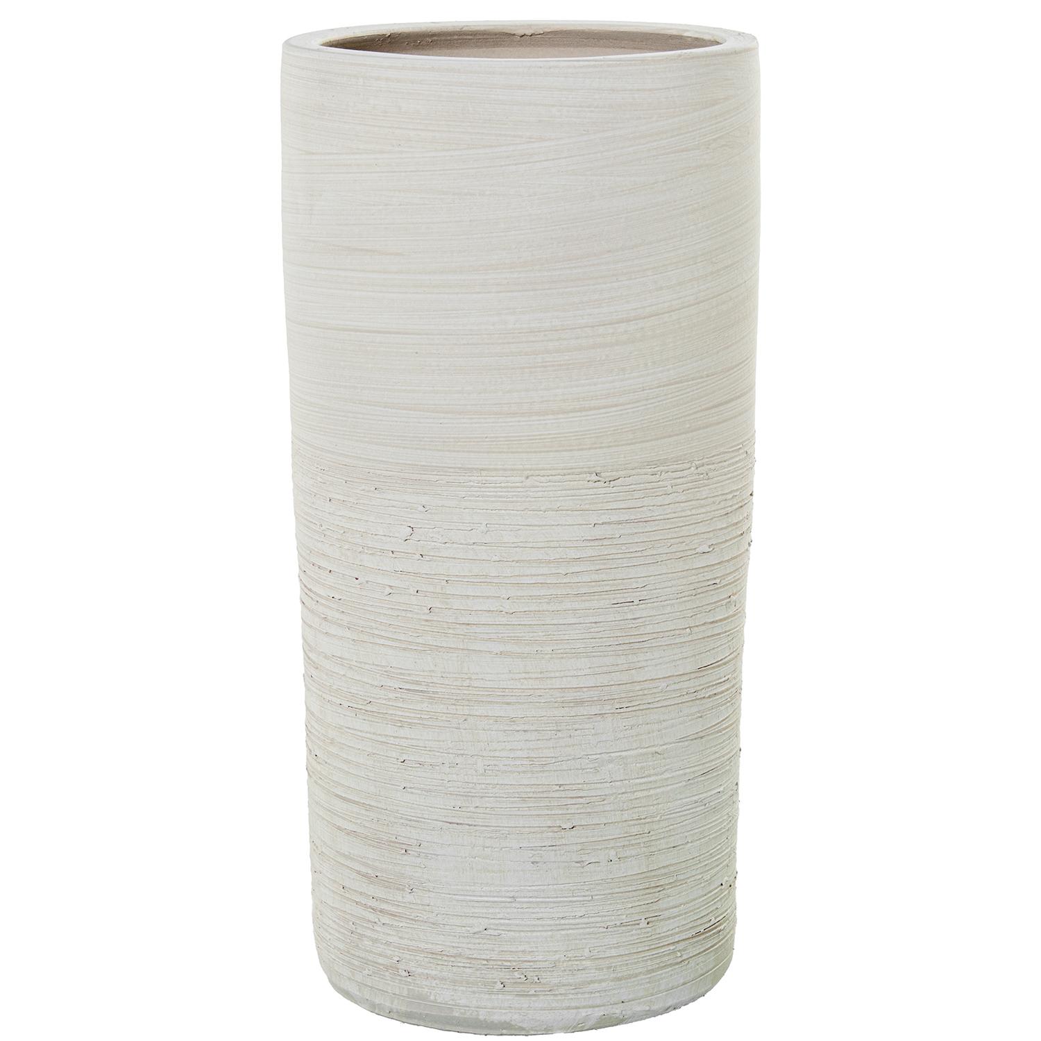 PARAGÜERO CILINDRO CERÁMICA BLANCO