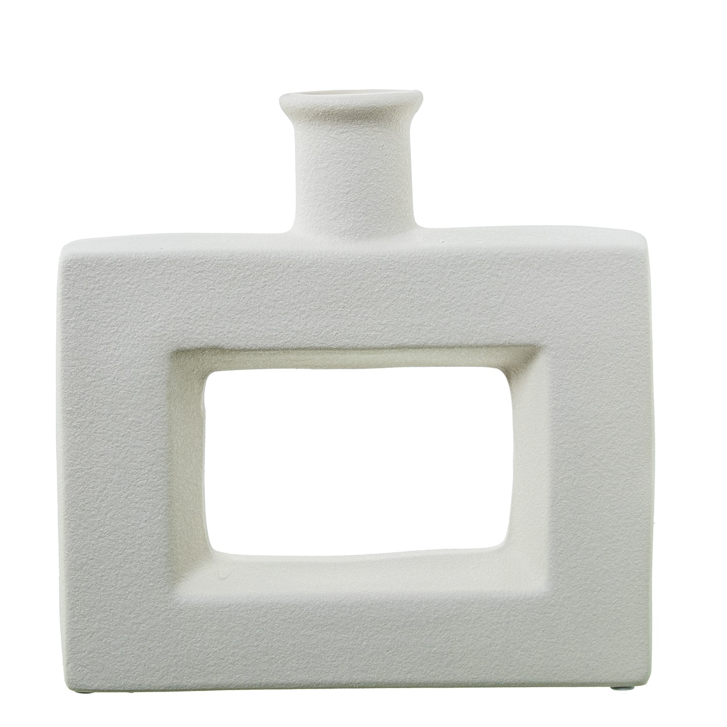 JARRÓN CERÁMICA AGUJERO 24CM CANCO MATE