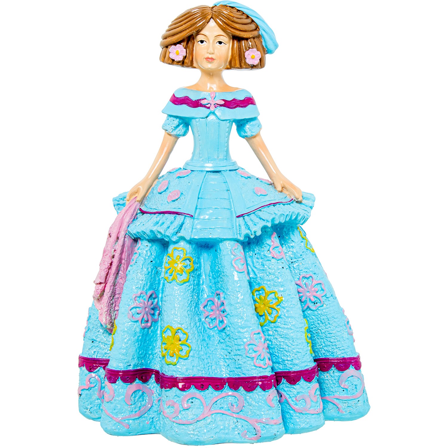FIGURA RESINA MENINA CELESTEERRO RESINA NEGRO