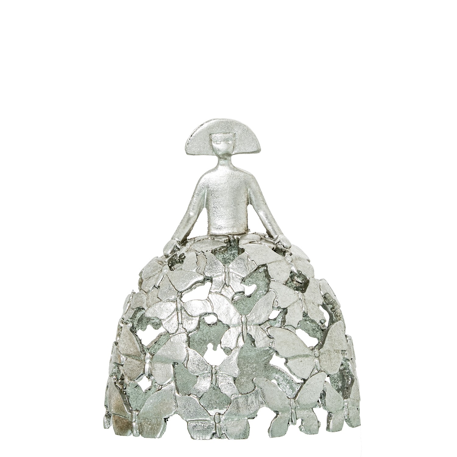 FIGURA MENINA 18CM RESINA PLATCA CALADA