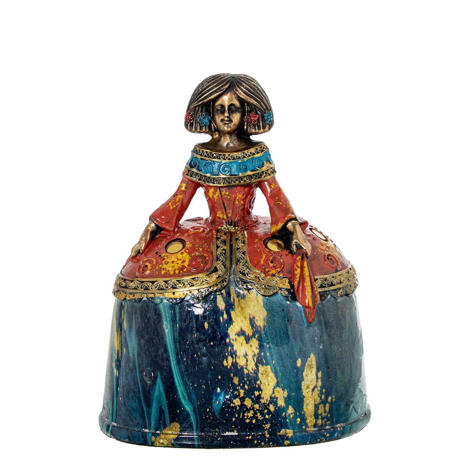 FIGURA MENINA 17CM RESINA MULTDA