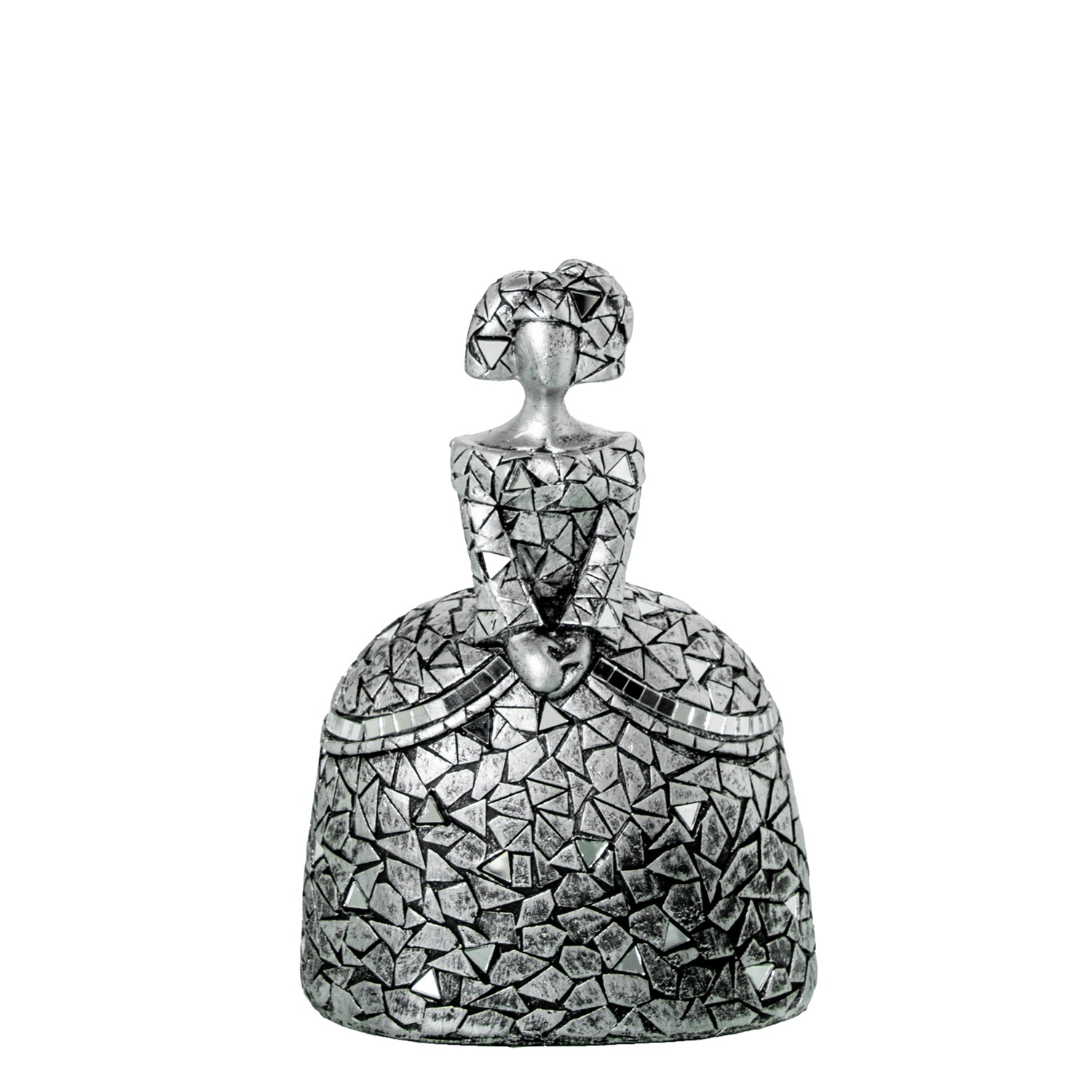 FIGURA MENINA 18CM RESINA PLATDA