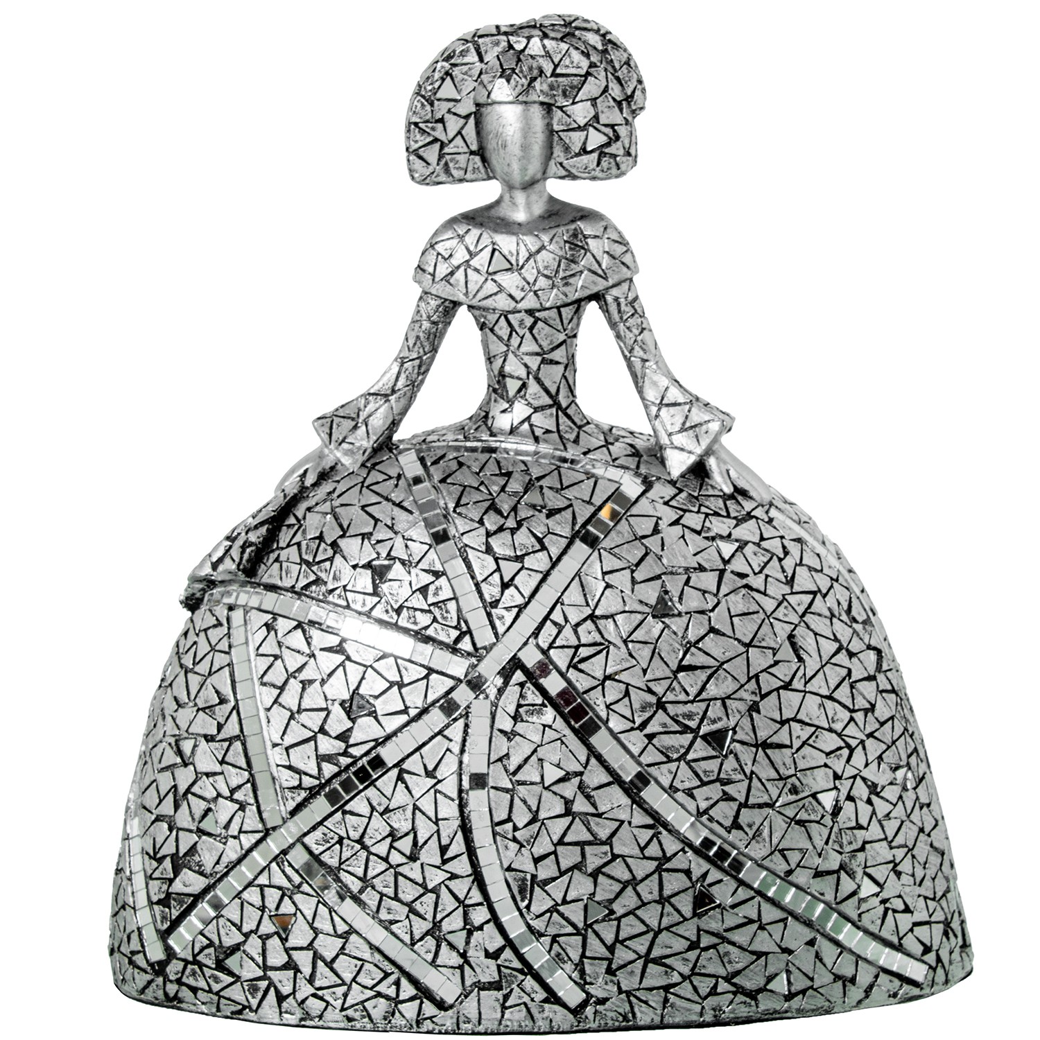 FIGURA MENINA 28CM RESINA PLATDA