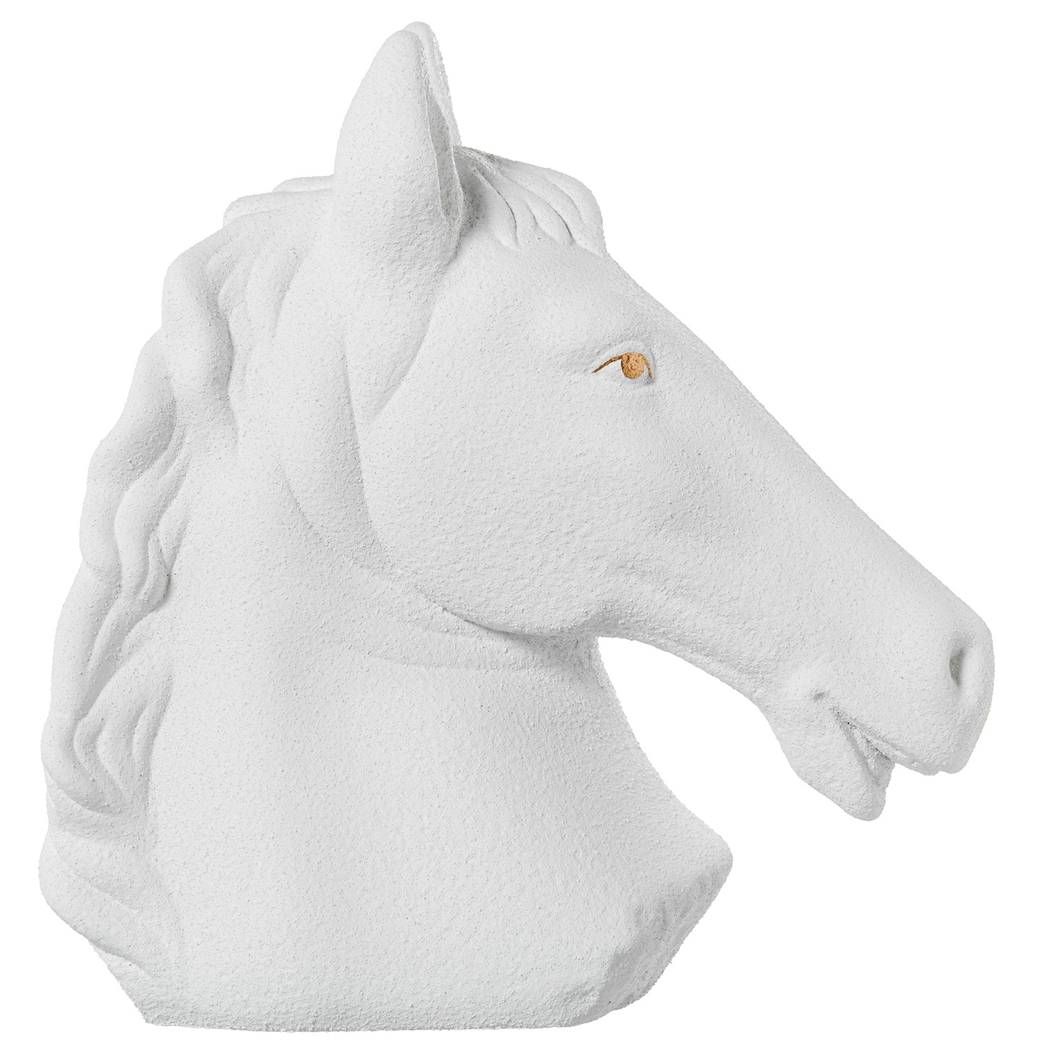 FIGURA CABEZA DE CABALLO CERÁMARENA/DORADO