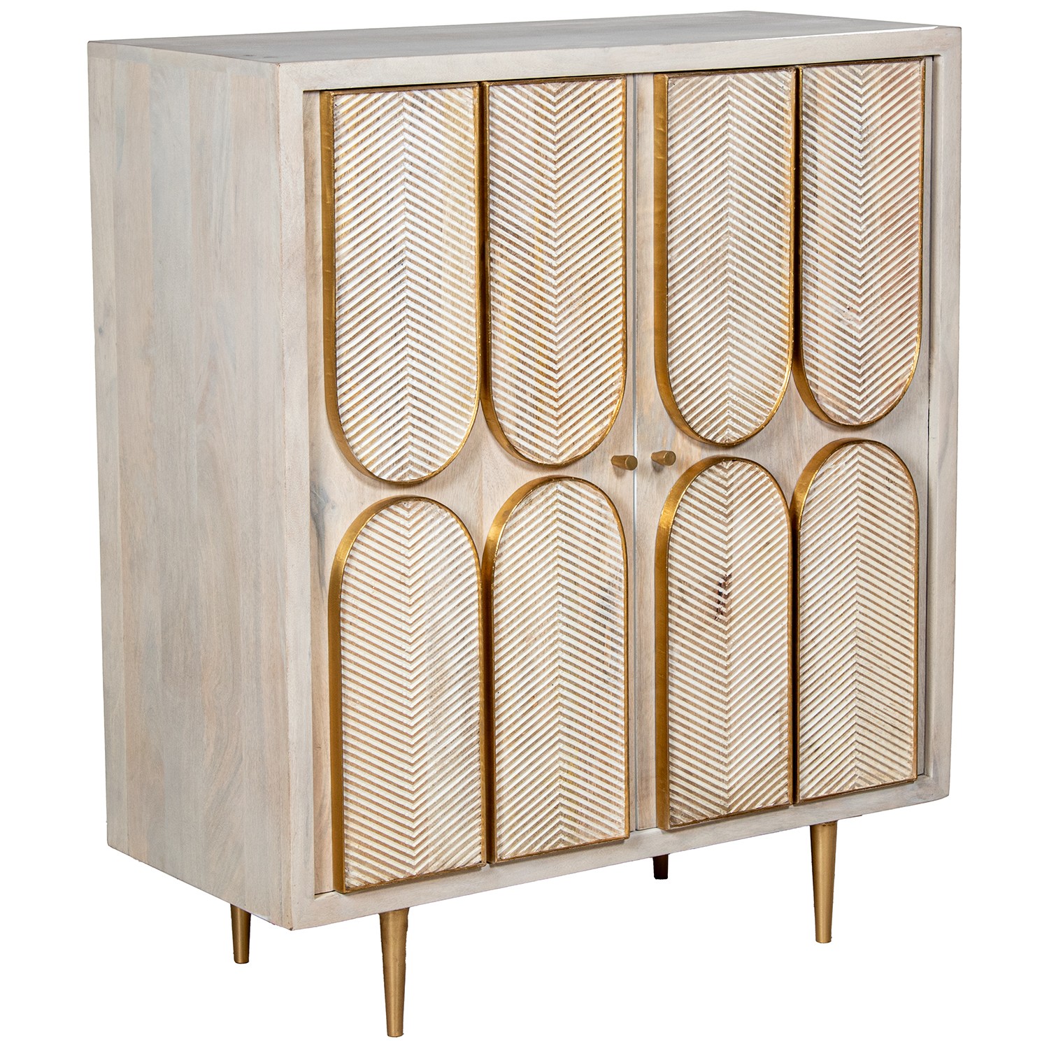 APARADOR MADERA MANGO C/2 PUERTAS